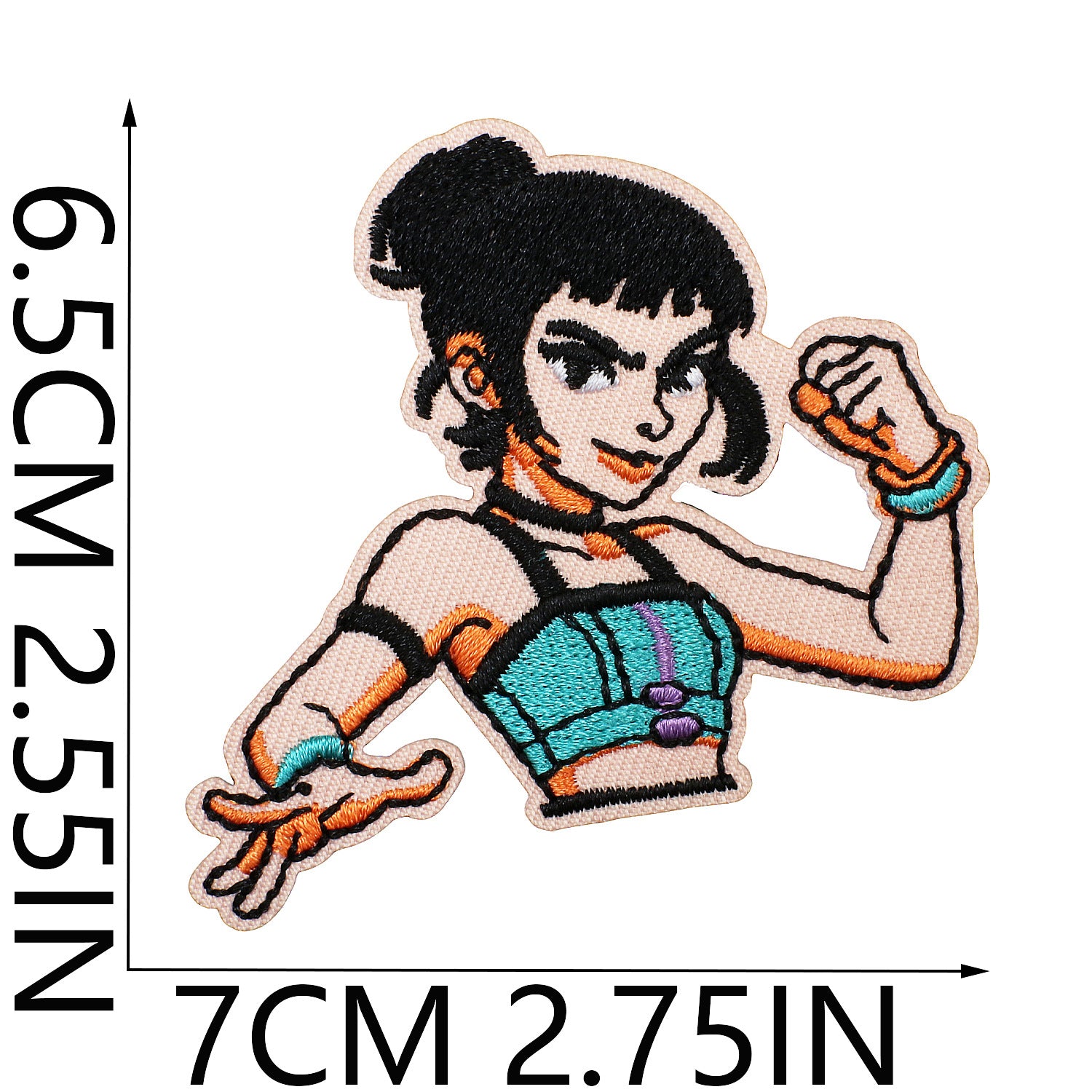 Wholesale Cartoon Girl Devil Colorful Love Embroidery DIY Patches