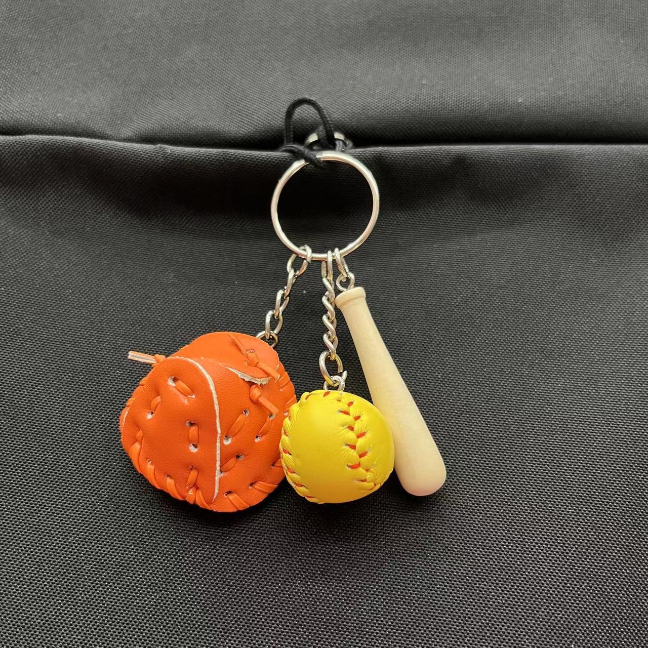 Wholesale Mini Cross-border Explosions Baseball Keychain Bag Pendant Softball Gloves Softball Baseball Pendant