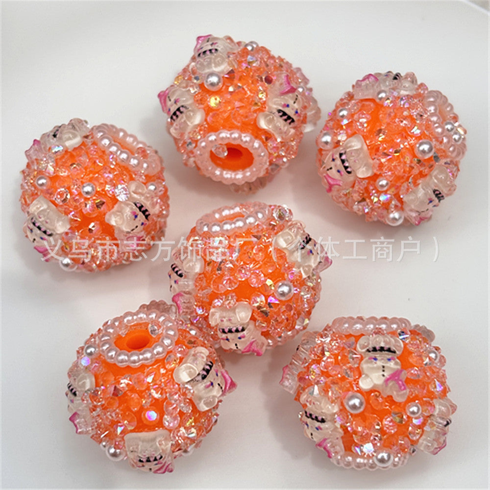 Wholesale 30pcs/pack flower ball DIY beaded