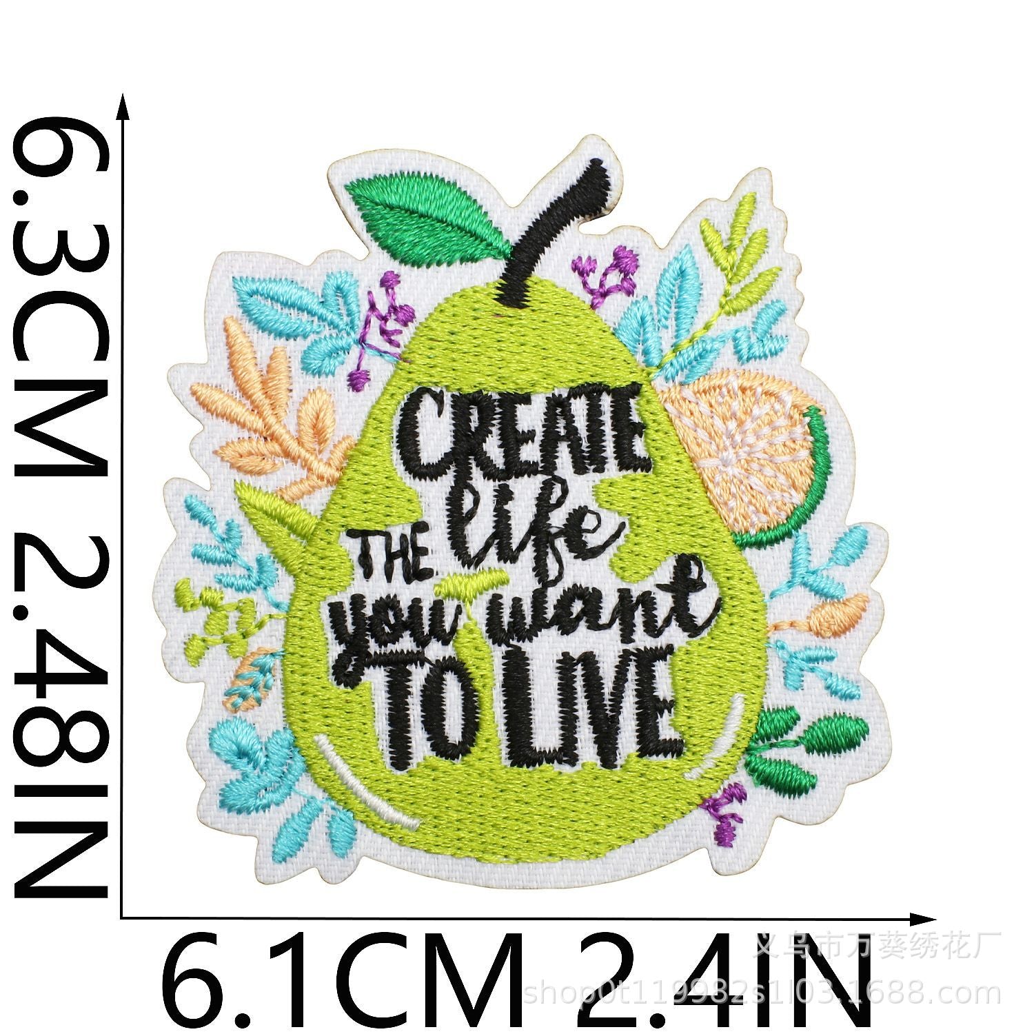 Wholesale Inspirational Embroidered Patch Alphabet Motto Clothing Decorative Accent For Resale