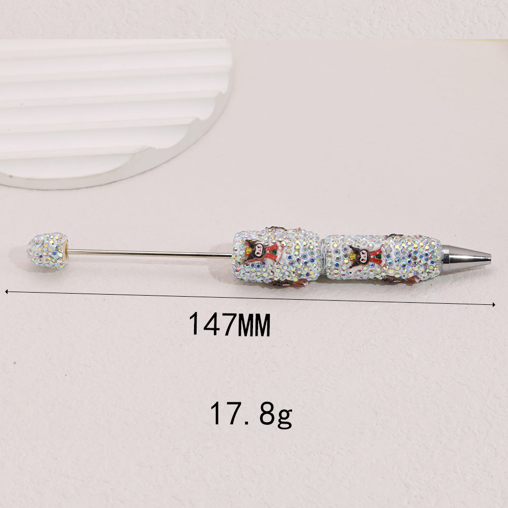 Wholesale  5pcs  Full Diamond Heavy Industry Soft y Fancy Beadable Pens