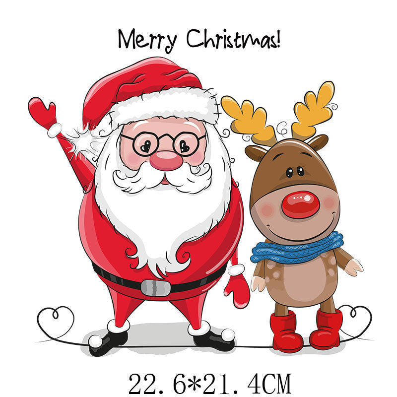 Wholesale Cartoon Santa hat heat transfer pattern   UV DTF Ready to Press Transfers Wraps