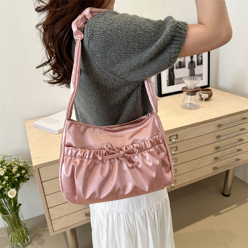 Wholesale Casual Shoulder Underarm Pleated Bag