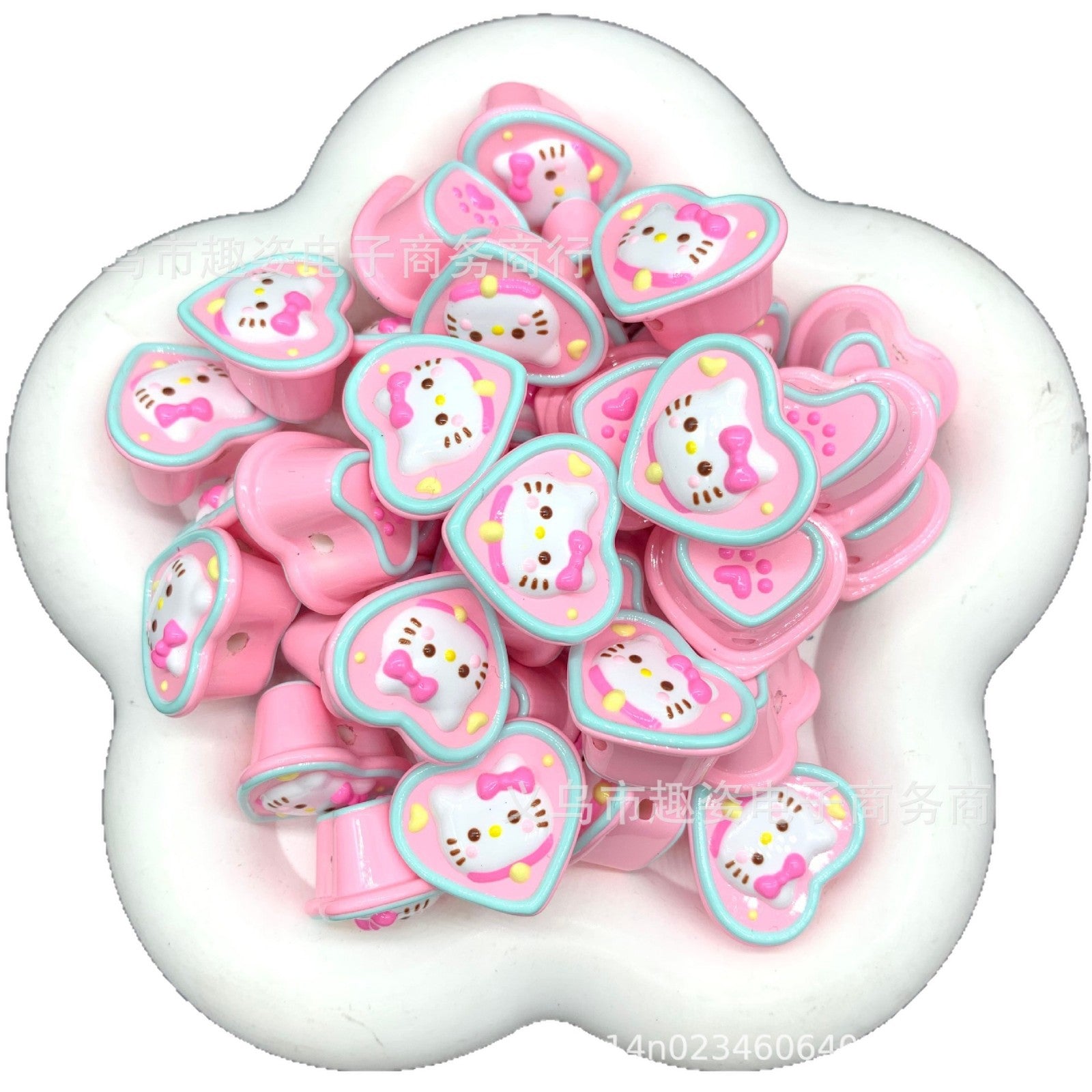 Wholesale 10pcs Jelly-painted beads Acrylic Beads
