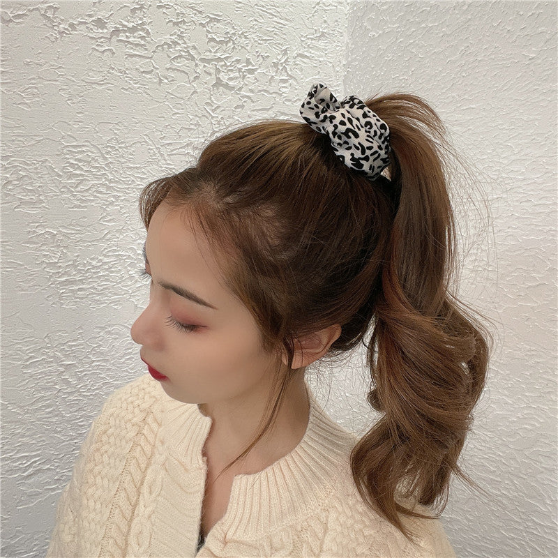 Wholesale Winter Leopard Print Hair Ties
