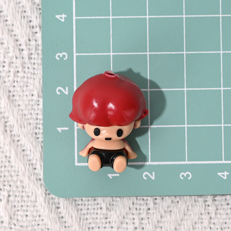 Wholesale 10pcs 3D Cartoon Character Sitting Pose Focal Beads OLY Exclusive