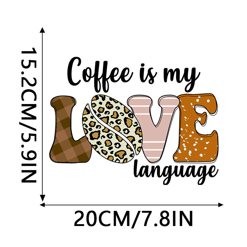 Wholesale 10pcs Leopard print coffee UV DTF Ready to Press Transfers Wraps