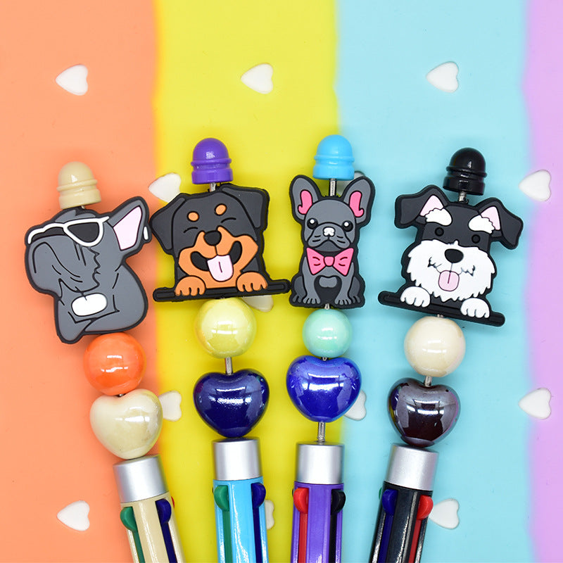 Wholesale Random 100pcs Shiba Inu Dog Cartoon  Focal Beads