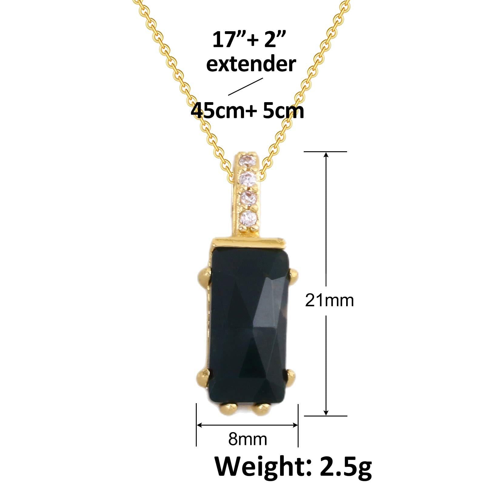 Wholesale Gold Plated Collarbone Necklace With Aventurine Black Agate Pendant Trendy Fashion Jewelry Gift Boutique Resale