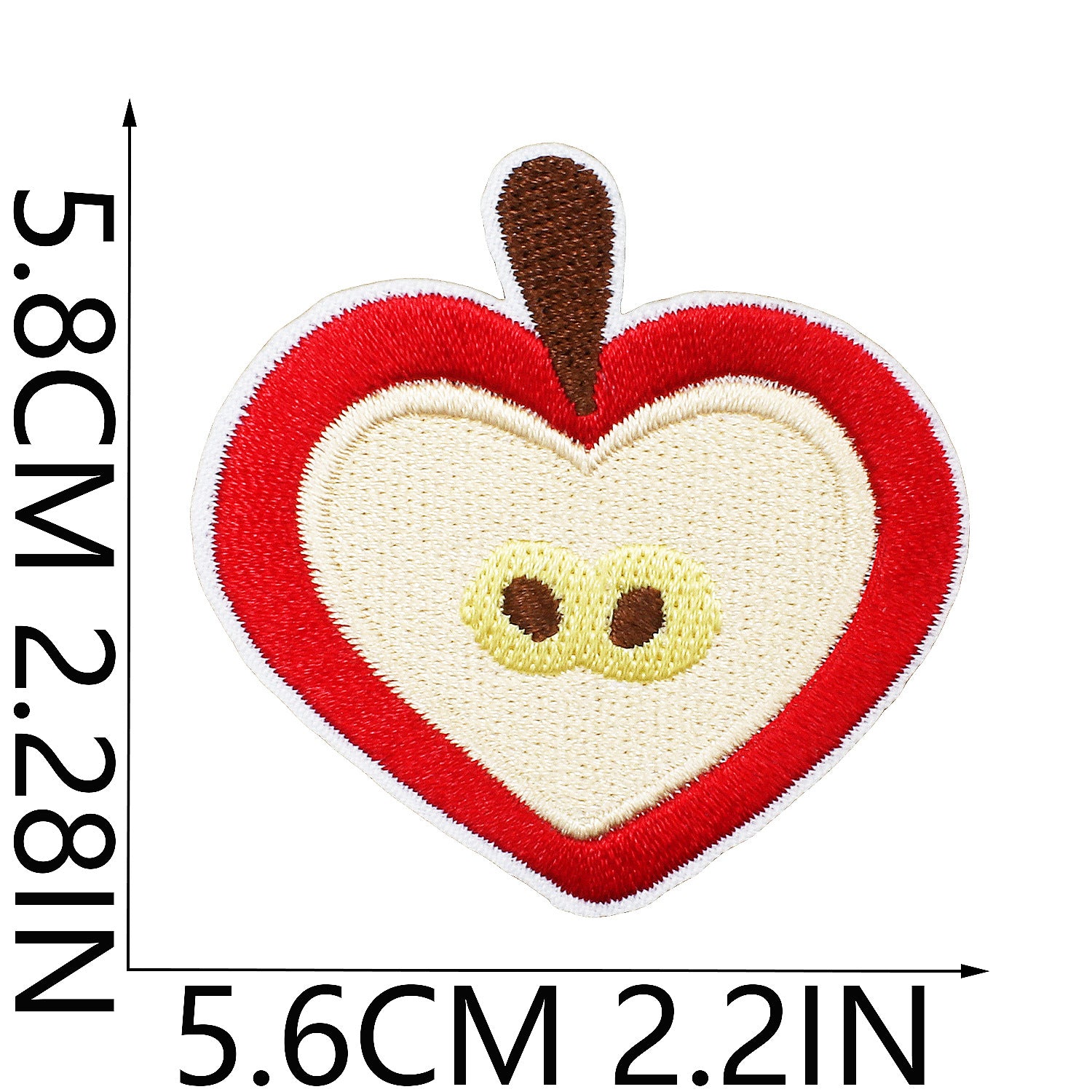 Wholesale Cartoon Apple Embroidered Fabric Patch Apple Cake Patch