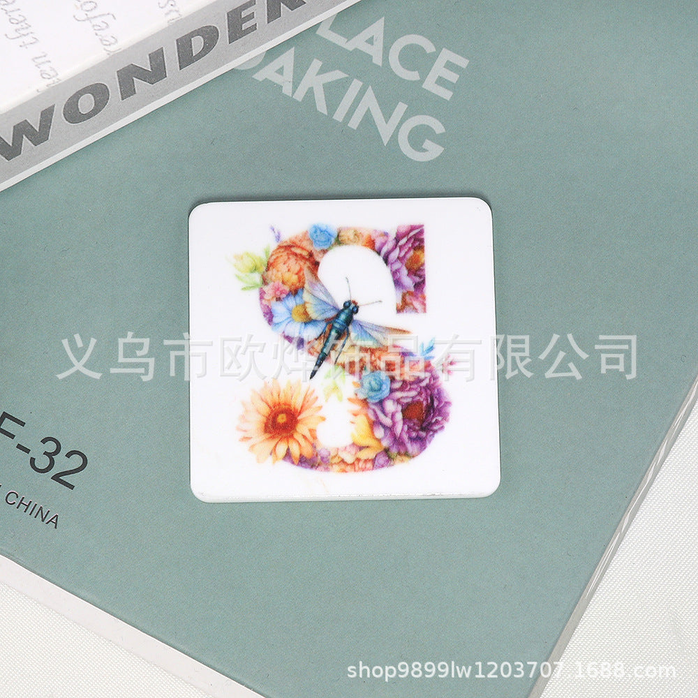 Wholesale 10pcs Cartoon Square Butterfly Personalized Bag FlatBack