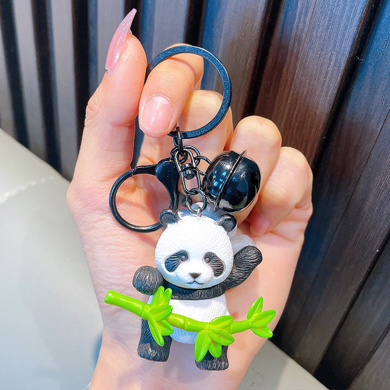 Wholesale Hug Bamboo Panda Delicate Bamboo Cute Panda KeyChain