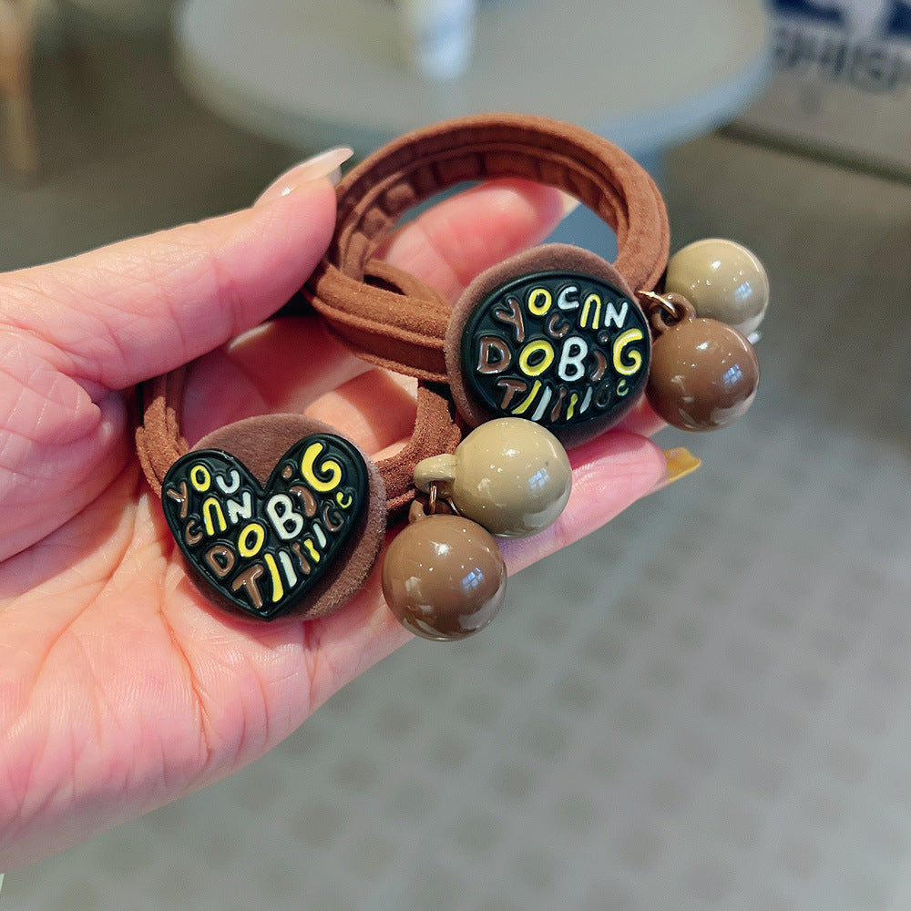 Wholesale Colored Alloy Letter Love Towels and Hair Ropes