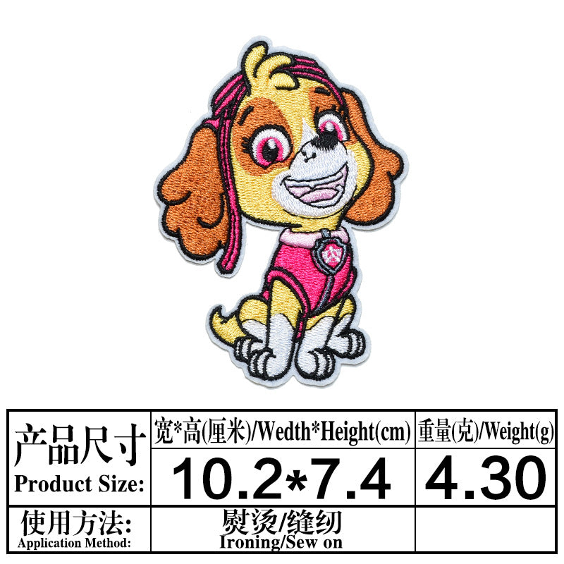 Wholesale Cute Puppy Embroidery Patches 23 Styles Cartoon Cloth Patch Set For Clothing Bags Towels Kids DIY Repair Decor Chic Fashion Accessory