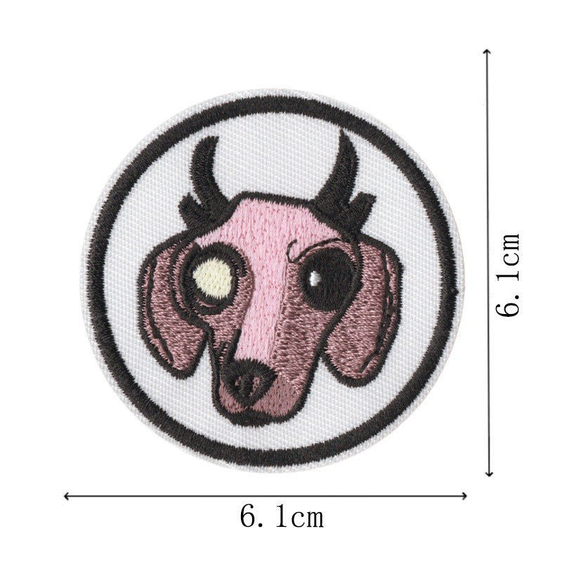 Wholesale Stylish Funny Cartoon Embroidered Iron On Patch Set Of 8 No Sew Applique For Clothing And Backpacks Fashion Accessory Boutique Resale