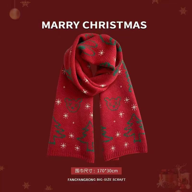 Wholesale Christmas Imitation Cashmere Scarf