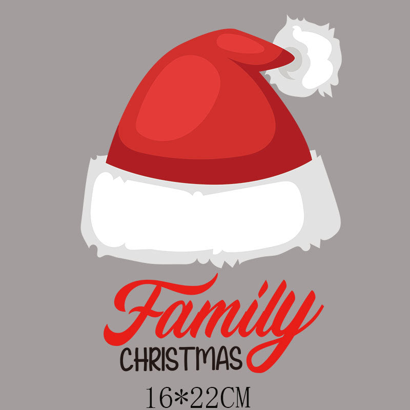 Wholesale Cartoon Santa hat heat transfer pattern   UV DTF Ready to Press Transfers Wraps