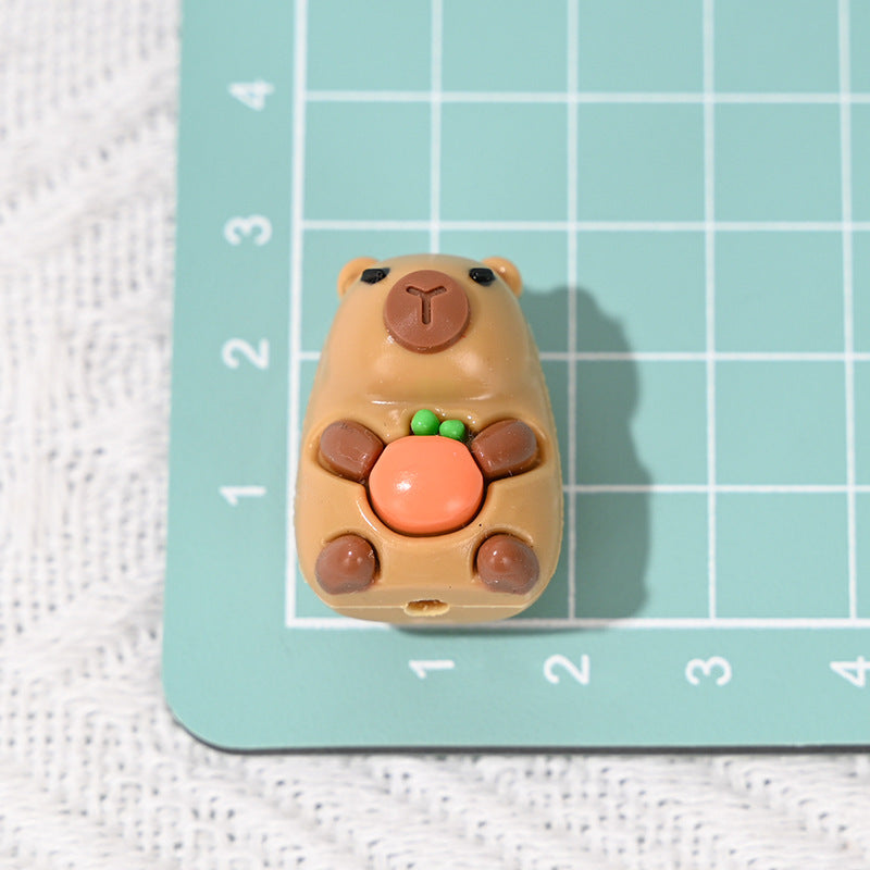 Wholesale 10pcs/pack  Cute cartoon animals rubber beads  Acrylic Beads