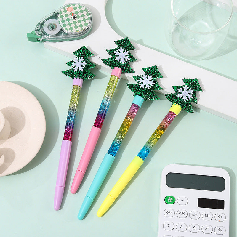 Wholesale Plastic Christmas Glitter Gel Pen