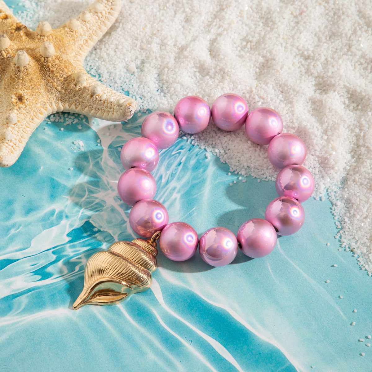 Wholesale Dopamine Colorful Gradient Beaded Bracelet