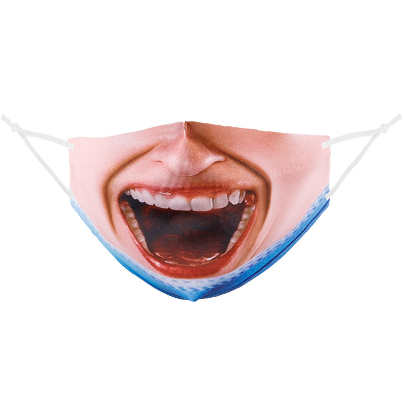 Wholesale Simulated Human Face Halloween  Polyester cotton Mask