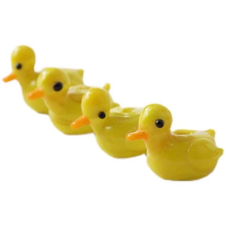 Wholesale 10pcs Small yellow duck creative Beads