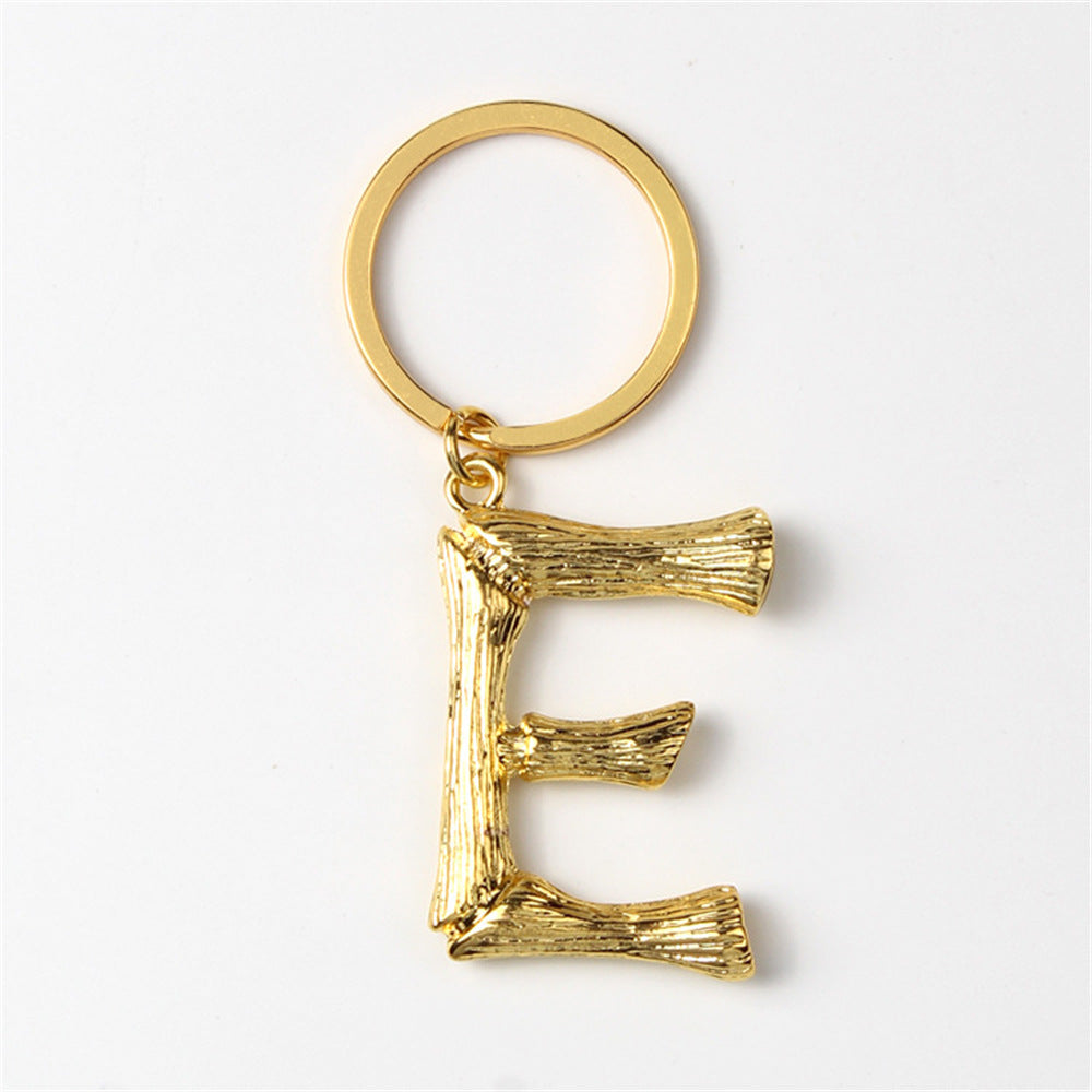 Wholesale Creative 26 English Letters Zinc Alloy Keychain