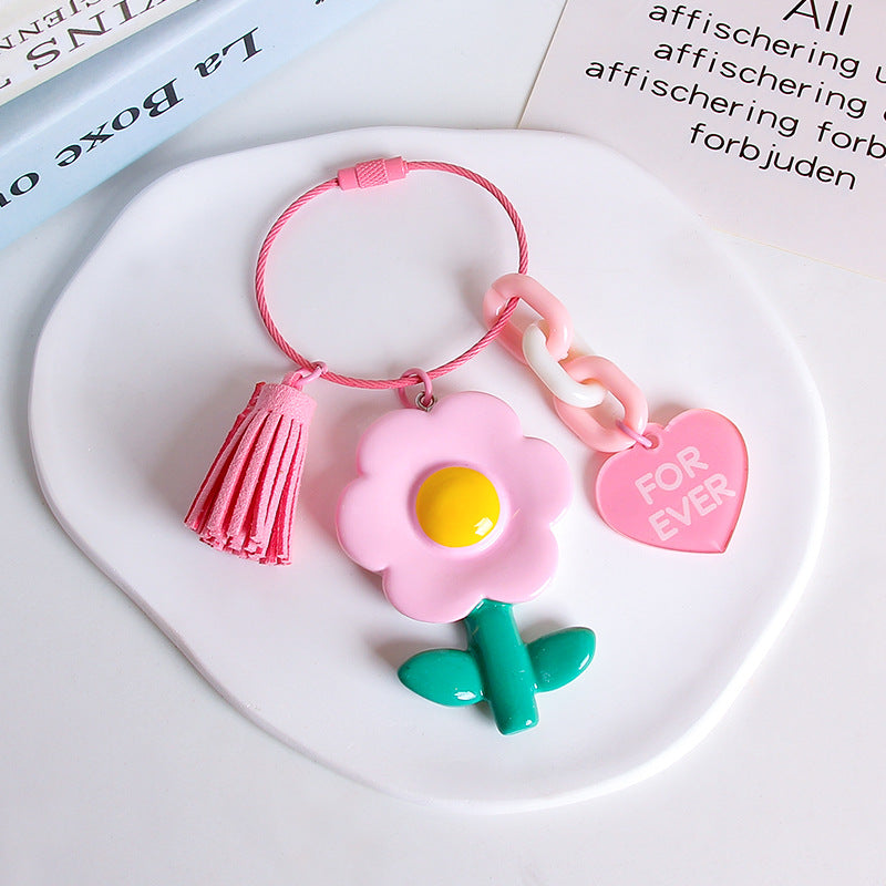 Wholesale Flower Wire Rope Keychain