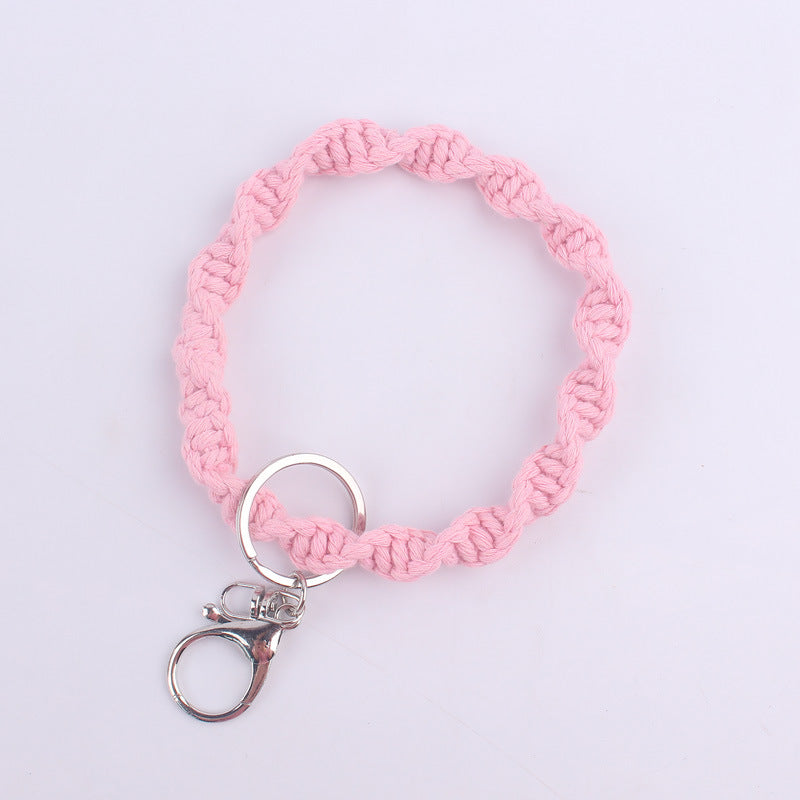 Wholesale Handwoven Cotton Rope Keychain
