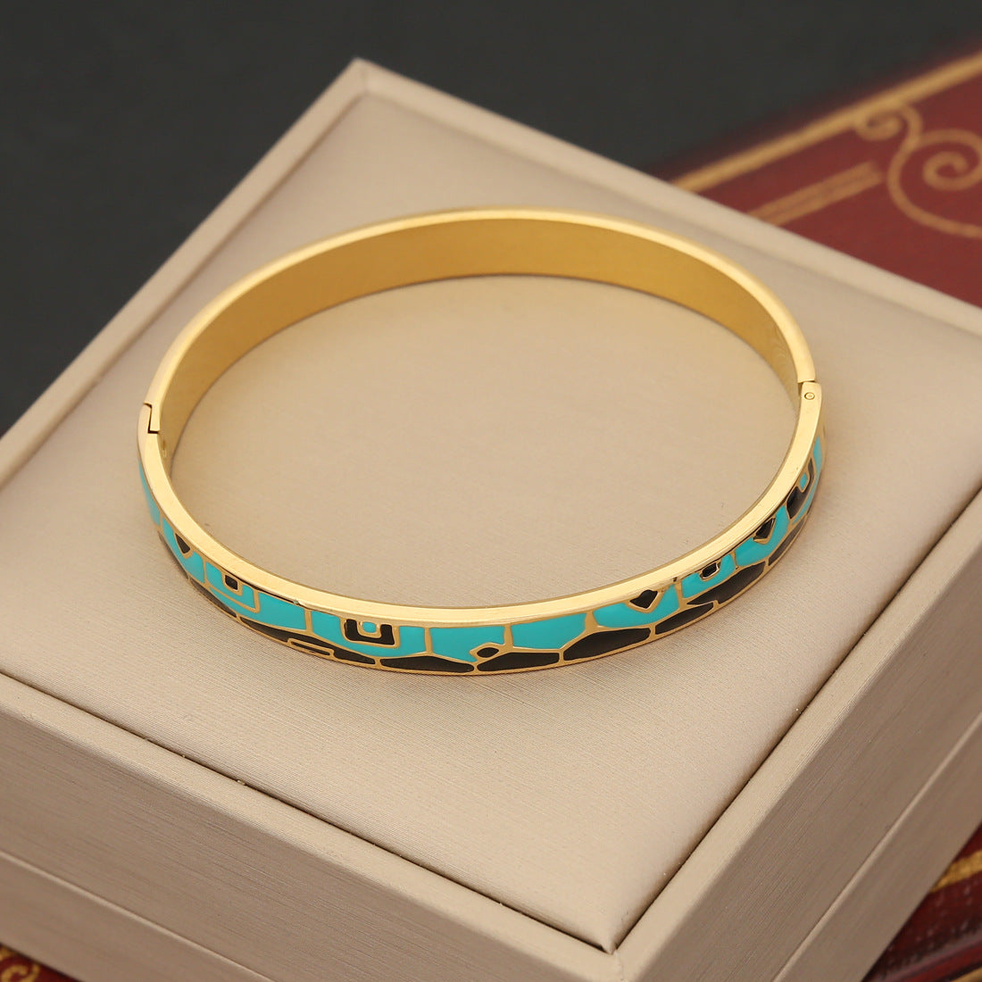 Wholesale Retro Oil Dripping Bracelets,  Eye Bracelets,  Stainless Steel Bracelets