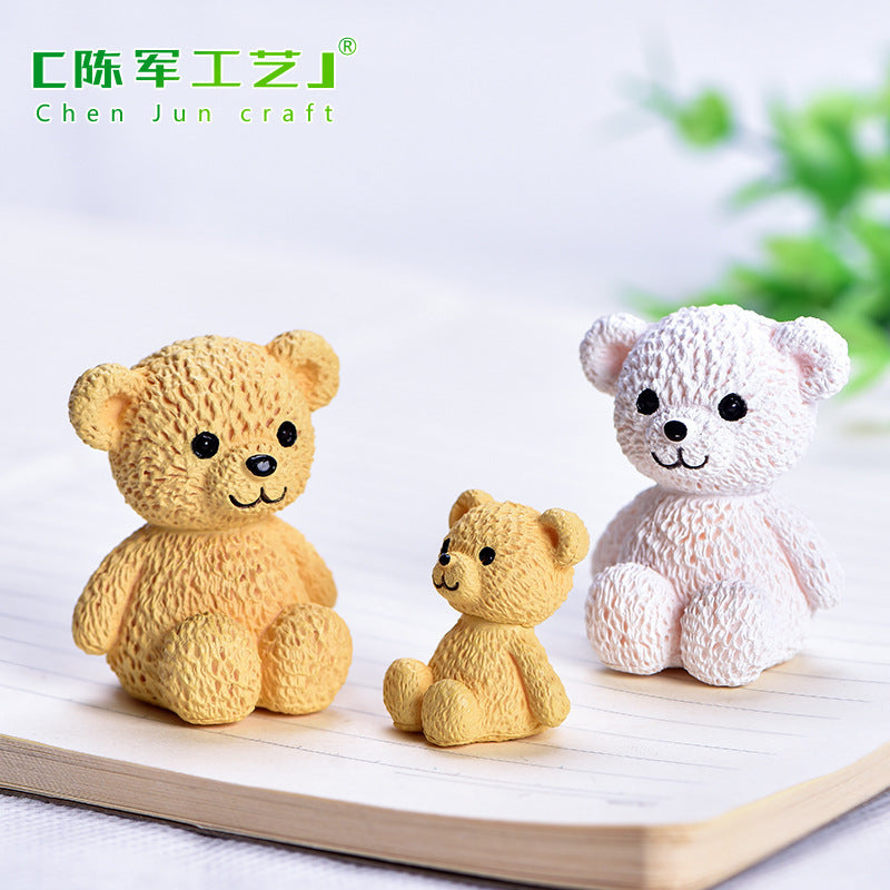 Wholesale Little Bear Family Series Cute Animal Micro Scenes Doll Accessories