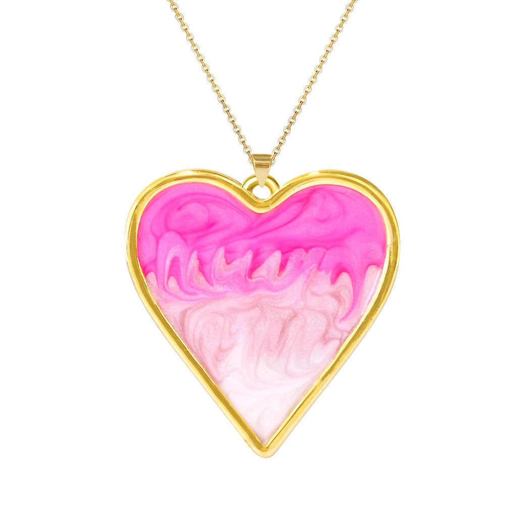 Wholesale Gradient Butterfly Heart Turtle Bee Small Animal Pendant Necklace Fashion Accessory Gift For Boutique Resale