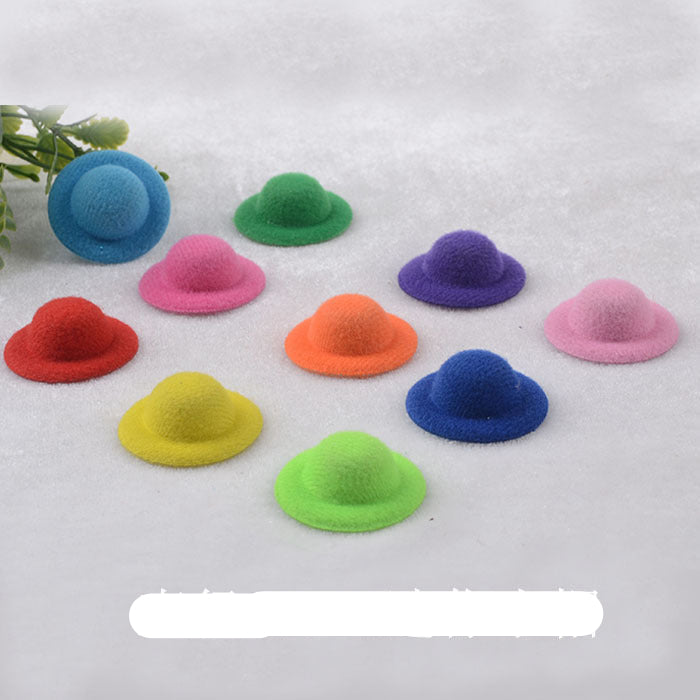 Wholesale SD Doll hat accessories brushed cloth DIY handmade hat embryo hat jewelry raw material handmade bare hat 3.5CM
