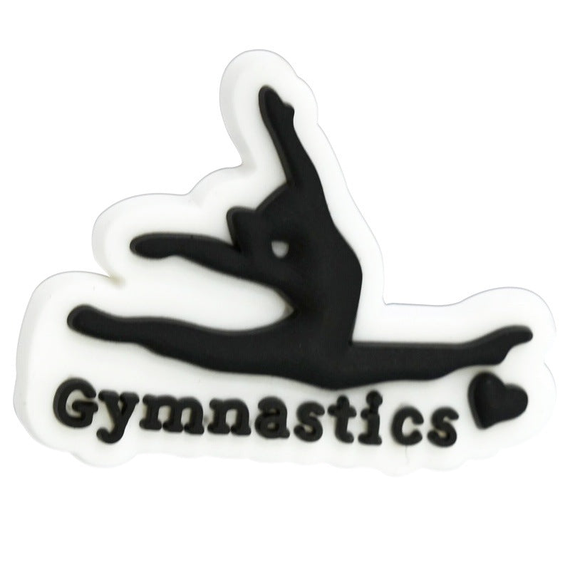 Wholesale  Random 100pcs/pack  Gymnastics Cartoon Beads DIY Beaded Pen Craft Beads