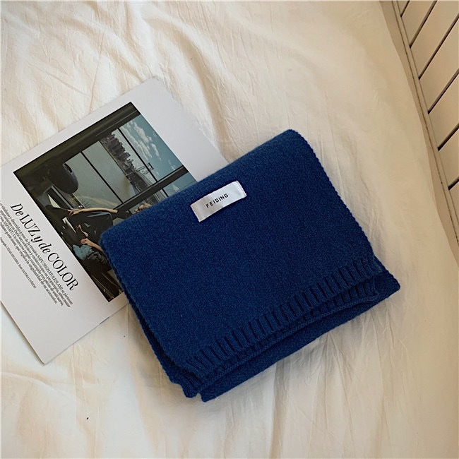 Wholesale Klein Blue Women's Autumn and Winter Versatile Knitted Acrylic Scarf