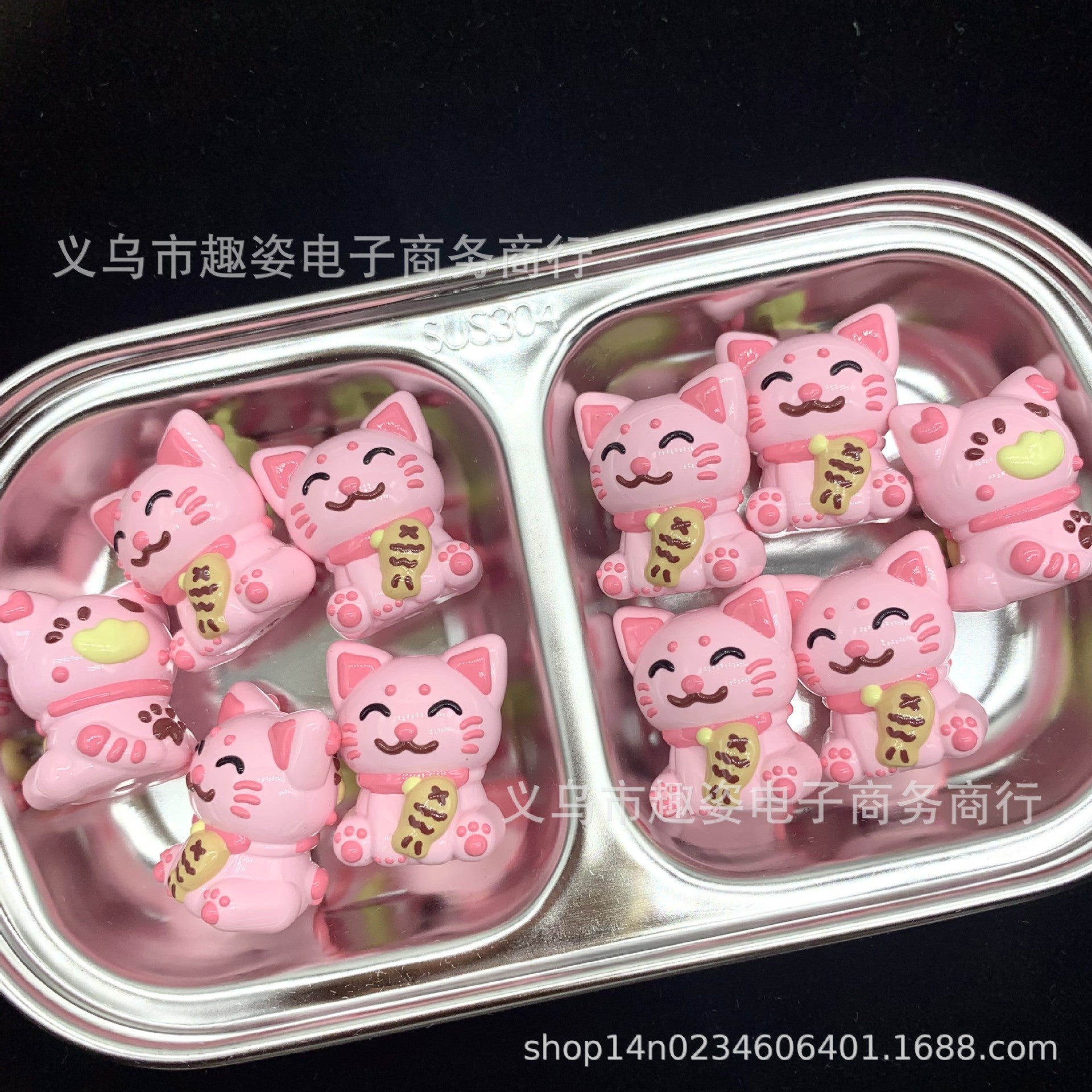 Wholesale 10pcs Cute Cat Heavy Oil Bead Bead Acrylic Beads