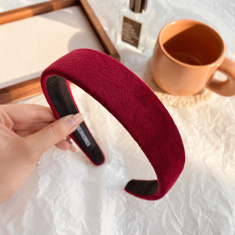 Wholesale Christmas Red Velvet Bow Hoops