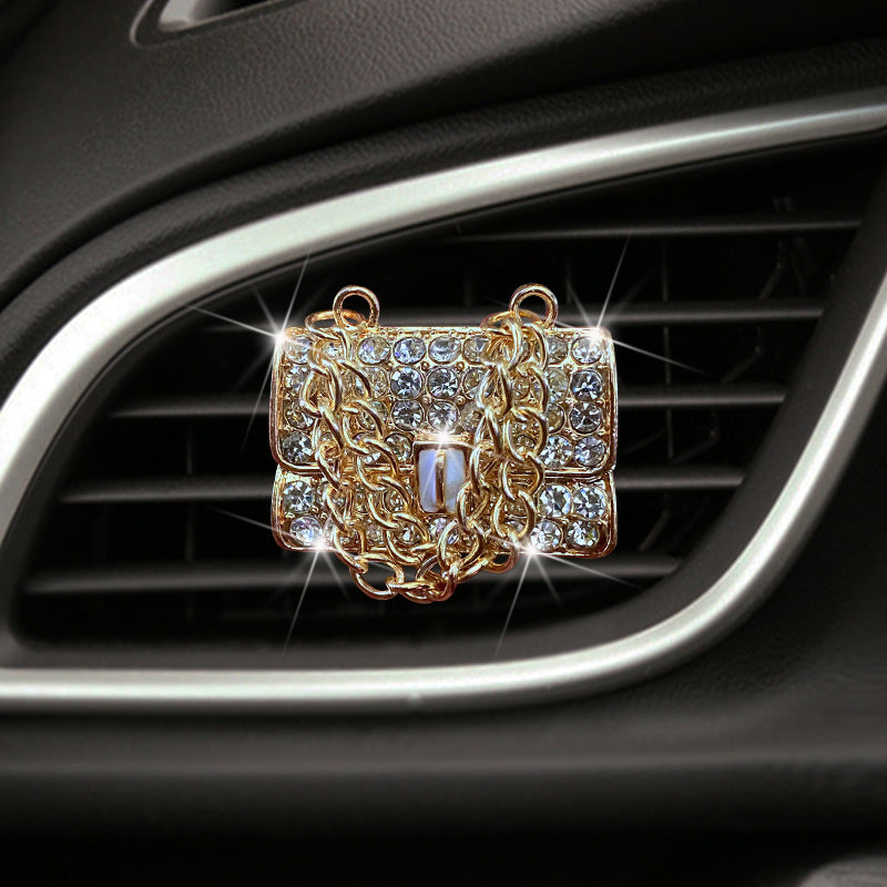 Wholesale Alloy Crystal Shoe Bag Car Aromatherapy Accessories