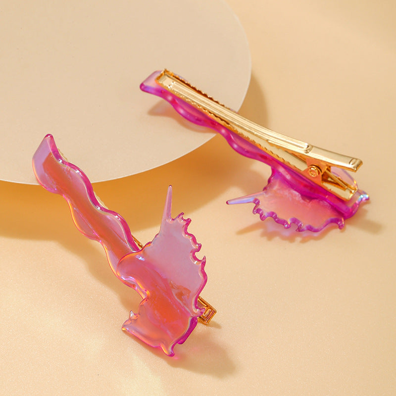 Central de cabello láser de unicornio acrílico al por mayor