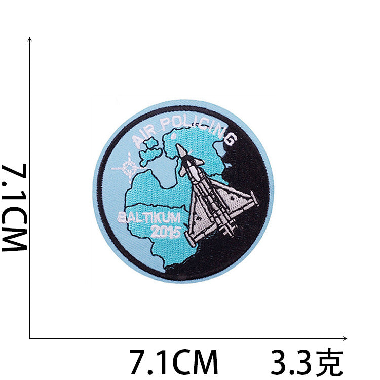 Wholesale Trendy Cartoon Rocket Embroidery Patches Polyester Sew On Space Badge For Clothing DIY Craft