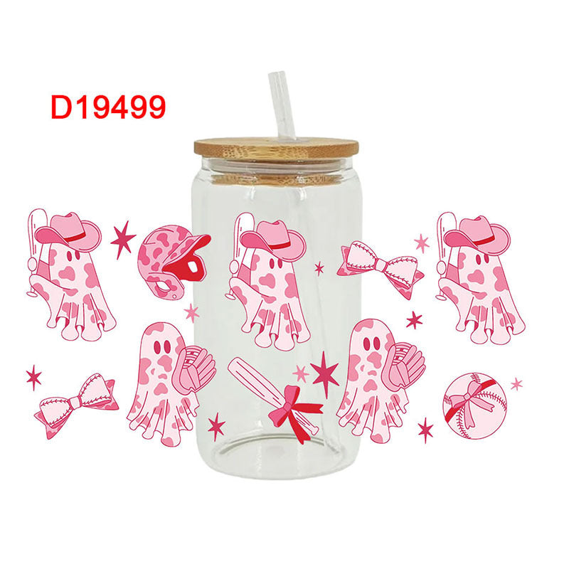 Wholesale UV Transfer Paste Glass Crystal Label Crystal Paste 16OZ UV DTF WRAPS 23cmX11cm