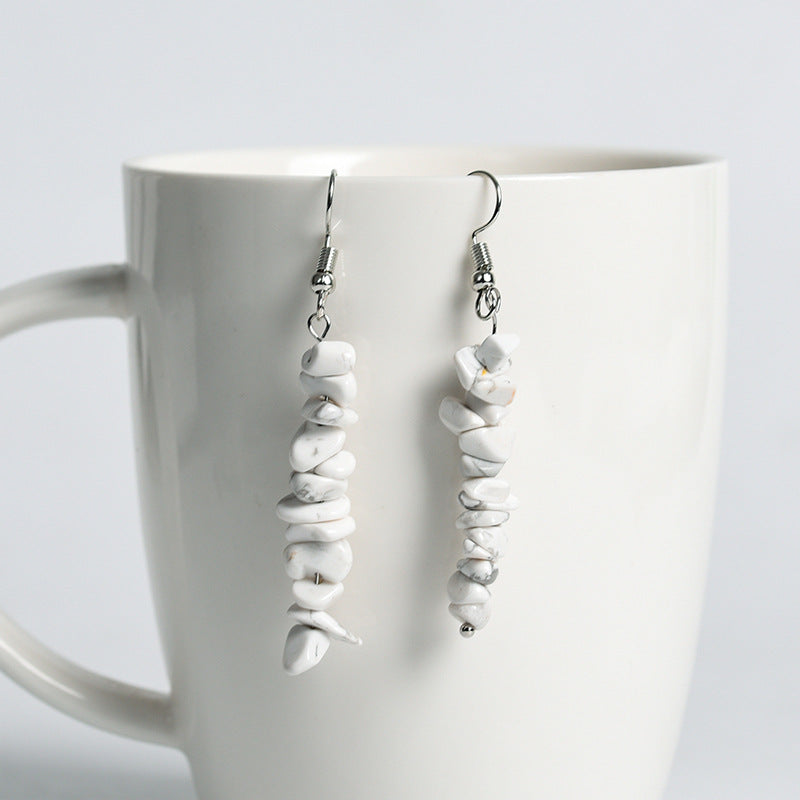 Wholesale Natural Crystal Creative Simple Earrings