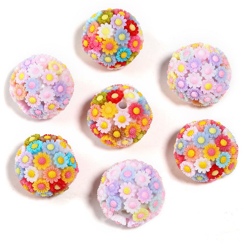 Wholesale 10PCS DIY Acrylic Flower Ball Balls