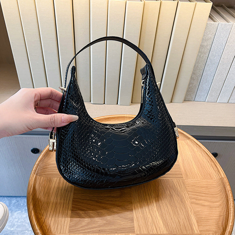 Wholesale PU Crocodile Pattern Single Shoulder Handbags