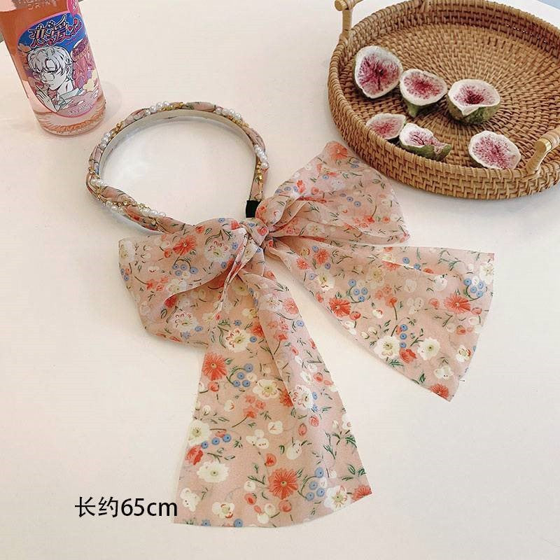 Wholesale Summer Vintage Milk Green Mixed Material Headband