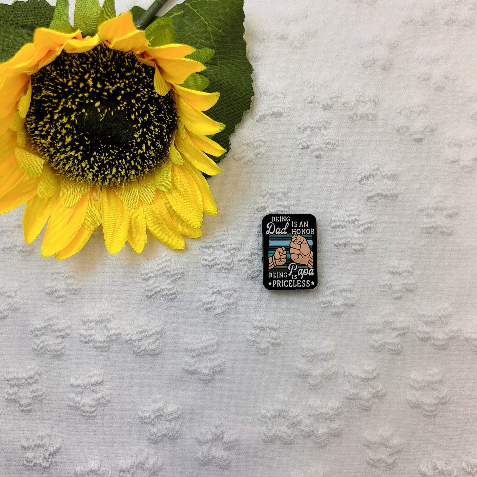 Wholesale New Cartoon Creative Father's Day Series Silicone Beads  10pcs/pack