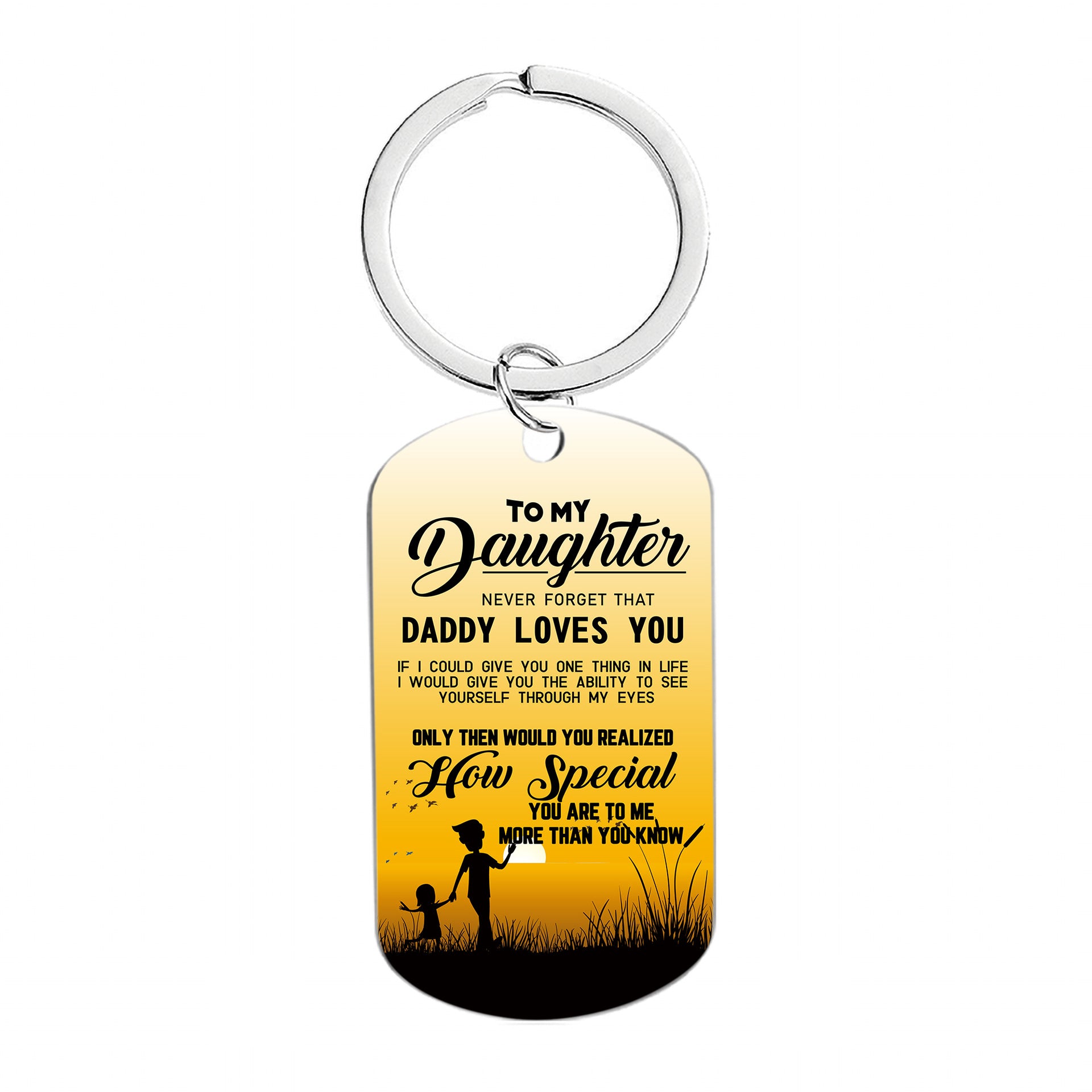 Wholesale Color Printing Stainless Steel Gift Metal Keychains