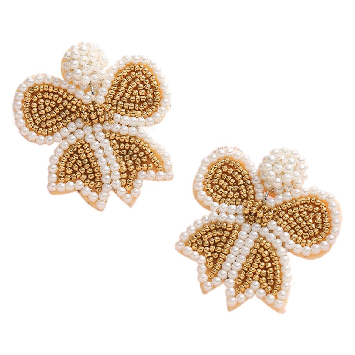 Wholesale Colorful butterfly pearl earrings