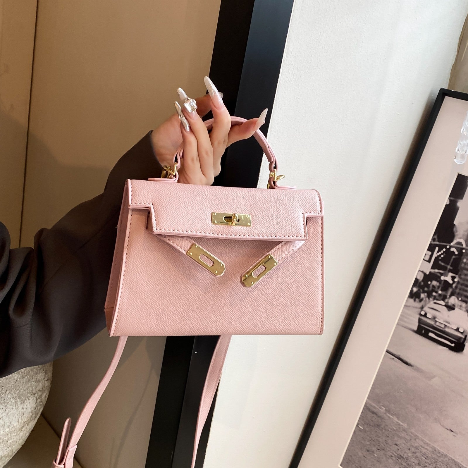 Wholesale Metal Buckle Handbag Shoulder Crossbody Bag