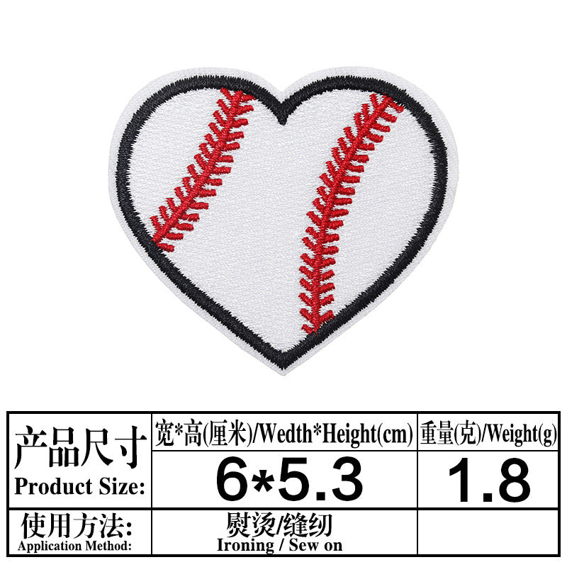 Wholesale Cartoon Baseball Football Embroidery DIY Patches